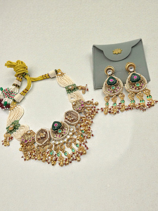 Lisha लिशा Heritage Set in Green