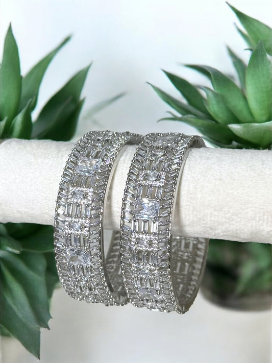 Shaheera شهيرة American Diamond Kaday in Silver